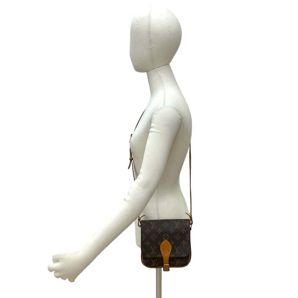 LOUIS VUITTON Vintage Brown Monogram Leather Pochette Shoulder Bag - Picture 2 of 9